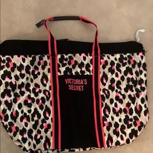 Victoria’s Secret large cheetah print tote bag